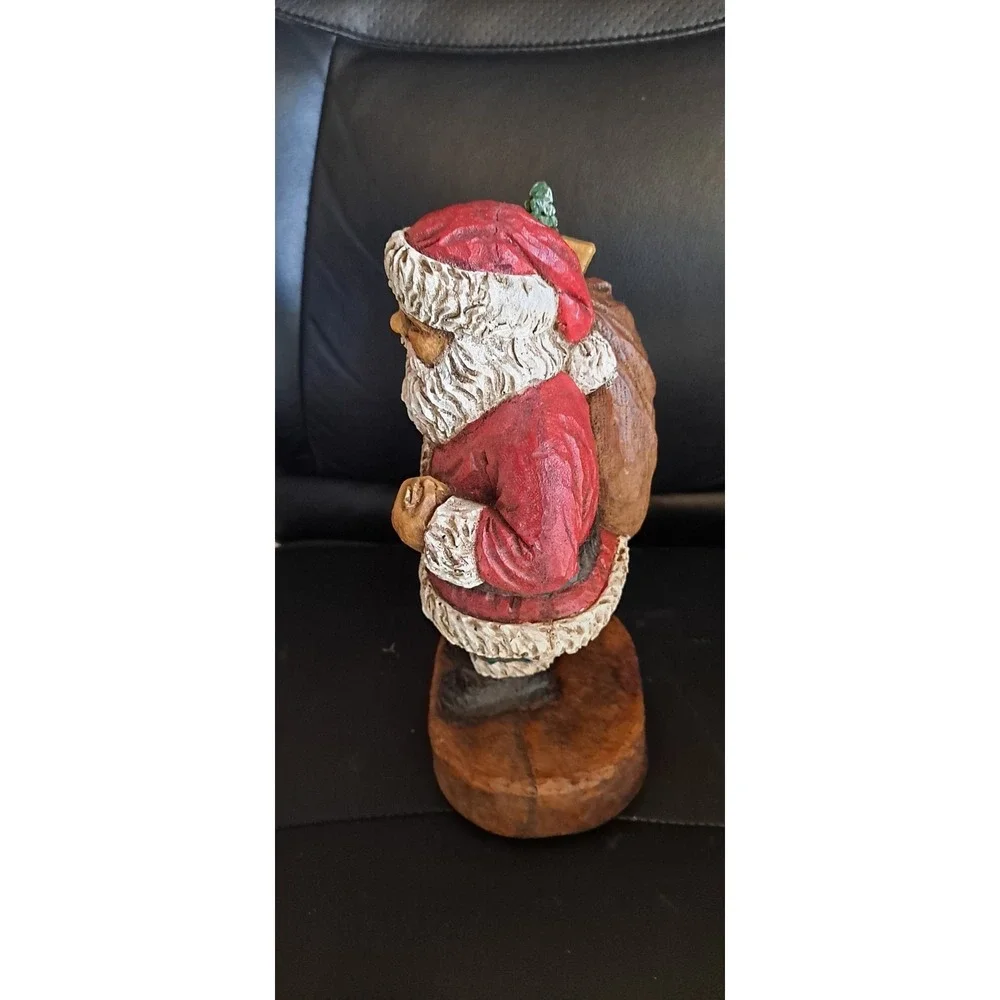 Vintage Collectible Christmas Santa With Bell & Bog of‎ Toys 1987